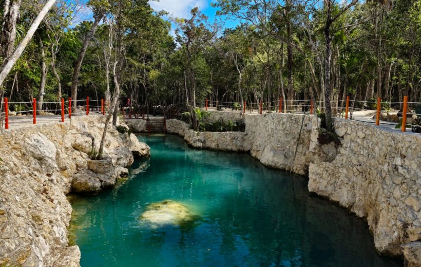 Tulum Coba cenote ,  Cenote Tortuga and playa del Carmen plus Mother Nature Sculpture