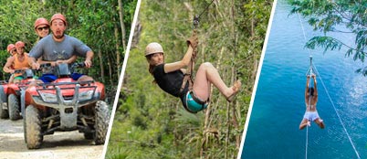 ATV DRIVING , CENOTE AND ZIPLINES