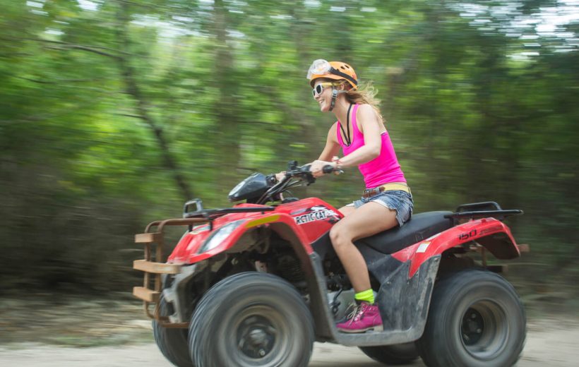 Atv driving , Ziplines and cenote swim